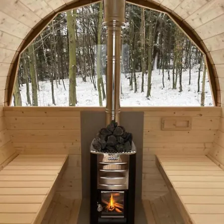 Domek W Lesie Sauna I Goraca Balia Wellness&Spa Grybow Exterior foto