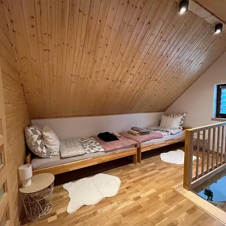 Domek W Lesie Sauna I Goraca Balia Wellness&Spa Grybow Exterior foto
